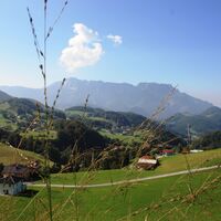 Ausblick auf das Untersbergmassiv