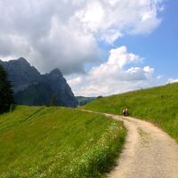 gut ausgebaute Wanderwege