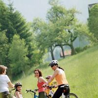 Gemütliches Familienradeln