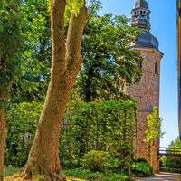 Der eindrucksvolle Turm vom Kloster Zeven