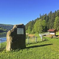 Nagoldtalsperre untere Staumauer (Hauptdamm)