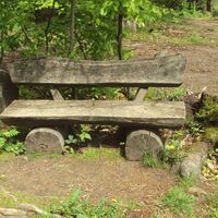 Salzgitter-Bad, Bank am Wanderweg Nr. 14 und Nr. 15