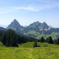 Mythenkulisse von der Alp Furggelen