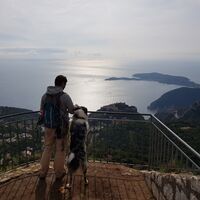 Blick von der Wanderung zur Festung Fort de la Revère - Eze
