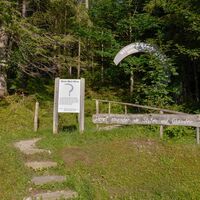Start des Besinnungsweges - oberhalb des Parkplatzes