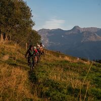 Singletrail beim Bündner Rigi