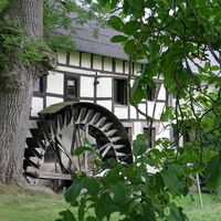 Mühlenrad Hahnensteiner Mühle 