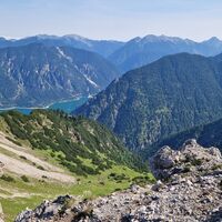 Jetzt ist der Plansee zu sehen