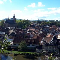 Überblick Meisenheim vom Aussichtspunkte Juché