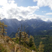 ganz frei von Wolken zeigen sich die Steiner Alpen nie