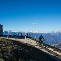 Start der Tour nach einer Pause am Berg Rifugio Campei