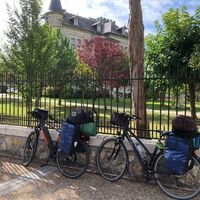 Hostens mit dem Fahrrad