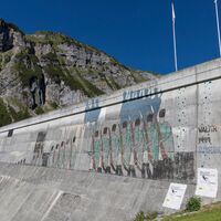 Staumauer am Lag da Pigniu