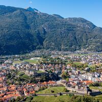 Blick vom Sasso Corbaro