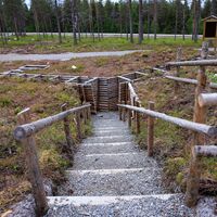 Schützengräben an der Salpa-Linie in Kuusamo