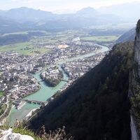 Ausblick vom Großen Barmstein nach Hallein