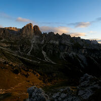 [ Dolomiten, Rosengarten ] | Tag 2 | Bei der Rotwandhütte / Rifugio Roda di Vael, 2.283m; Zu Sonnenaufgang