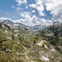 Blick vom Weg # 775 ins Giglachkar - rechts die Kampspitze, links die Engelkarspitze
