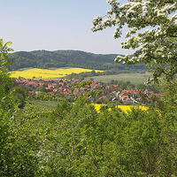 Blick von der Brandenburg nach Lauchröden