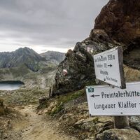 Auf der oberen Klafferscharte, auch bekannt als Klafferschneide