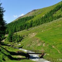 Einer der Wanderwege zweigt auf das Schareck ab. (ca. 2,5 St.)