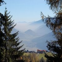 Almgasthof Himmelbauer vom Weg zur Staneralm