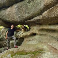 Bärentrail im Waldviertel - der neue Sidestep "Felsengarten", Gletschermühle