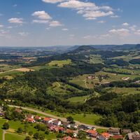 Panorama vom Hohenstaufen ins Tal