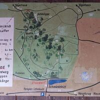 Wanderkarte am Schmiedeteich