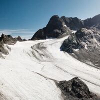 Piz Kesch und Porchabella Gletscher