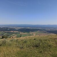 Aussicht von der Hohen Wand auf die Fischauer Vorberge und bis zur Rosalia