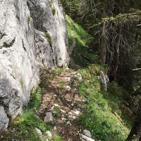 Weg nach Äust - Wasserscheide-Stockhorn