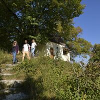 Wanderer an der Reiterleiskapelle