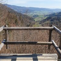 Leider keine Sicht auf die Klamm