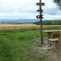 Rastplatz mit Blick auf Kassel