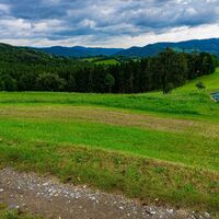 Kurz nach Sading - Blick zum Mandlgupf und Hinterberg