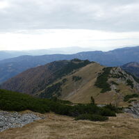 Abstieg von der Kahlwandspitze