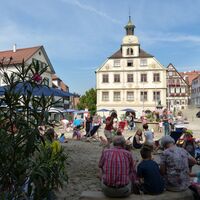 Alljährliches Strandleben in Vaihingen an der Enz