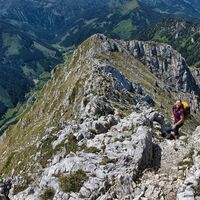 Im Aufstieg - kurz vor dem Gipfel