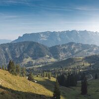 Scheffau_Hochegg_Blick auf Zahmen Kaiser_Wilder Kaiser
