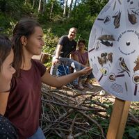 Wandertafel am Wegesrand