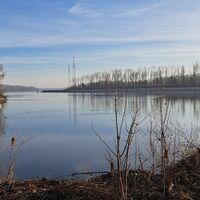 Richtung Donaukraftwerk Altenwörth