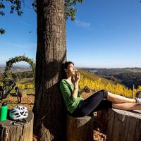 Gemütliche Rast machen und die Sonnenstrahlen genießen.