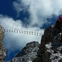 Abstieg über den Koschutnigturm Klettersteig