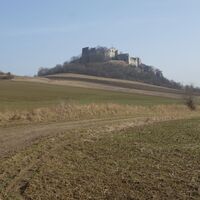 Blick zurück zur Ruine Falkenstein