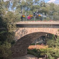 Purple Path Kunstwerk Fließgeschwindigkeit