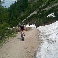 Die letzten Meter zur Gsengalmhütte.