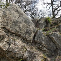 hoch zum Burg Aussichtsfels