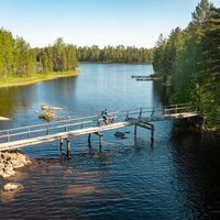 Radfahrerbrücke über den Koskijärvi