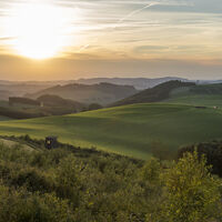 Hömberg-Panorama im Abendlicht